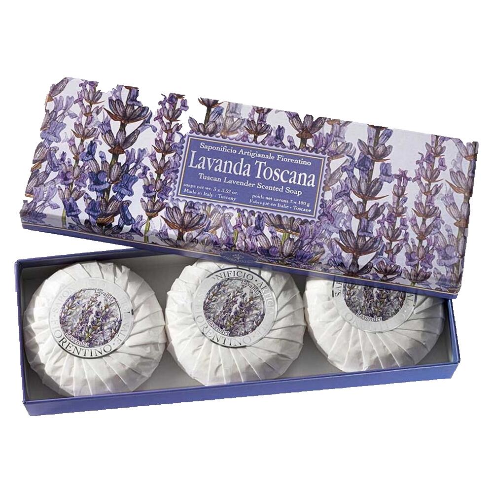 Lavendel sæbeæske - 3x100g